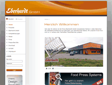 Tablet Screenshot of eberhardt-gmbh.de